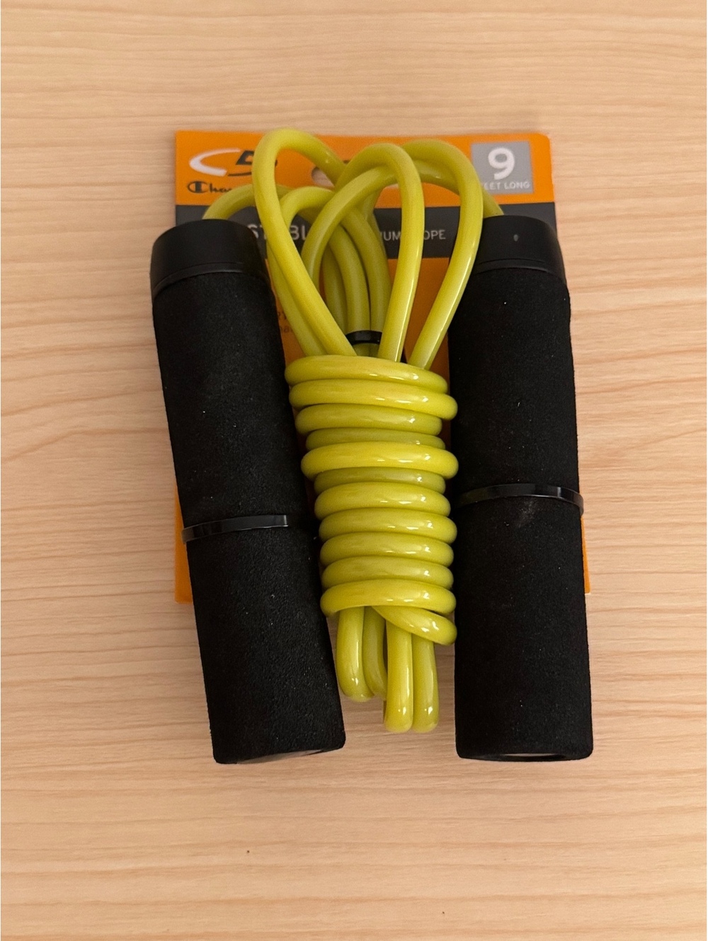 C9 Champion Adjustable Speed Jump Rope 9 Ft Green Black Padded Handles